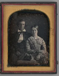Névtelen férfi és nő portréja, 1845.