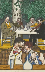 A Heurigerben, 1911.