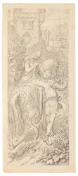 Jelenet A hét holló és hűséges nővérük című meséből, 1830-1831.