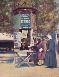 "Egy kioszk, Párizs", 1903