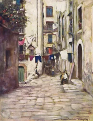 Egy utca Nápolyban, 1903
