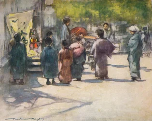 A bódé előtt, c1887, 1901