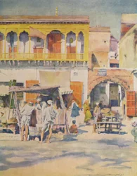 A bazár, Delhi, 1905