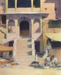 Egy palota lépcsőjénél, 1905