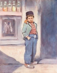 A világ gyermekei: Breton, Hard Up (színes litográfia)