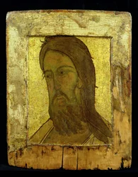 Keresztelő Szent János ikonja, 1500 körül (aranylevél és tempera a táblán)