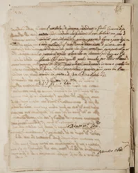Portfólió Mutio Oddi (Urbino és mások) rajzaiból, 120. o., 1635-40 körül (toll és tinta papírra bekötött kötetben)