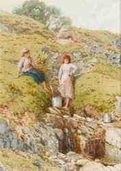 A Highland Burn (wc, papír)