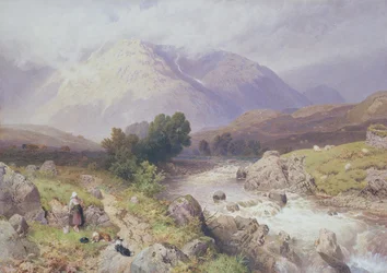 Highland Scene Dalmally közelében, Argyll (wc vásznon)