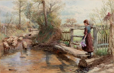 Nézet Surreyben, 1863-1890 körül (akvarell és gouache)