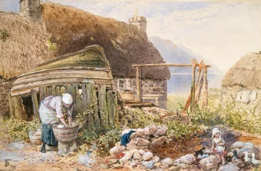 Mosónap Balmarcarában, 1860 körül (akvarell, papír)