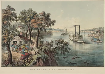 Alacsony vízszint a Mississippiben, 1868