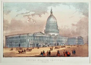 A washingtoni Capitolium (színes nyomat)