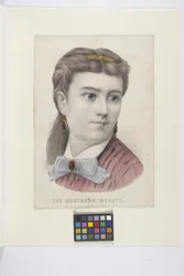 Az északi szépség (kézzel színezett litográfia)
