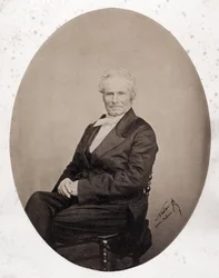 Octave Lacroix (1827-1901) francia újságíró és költő portréja