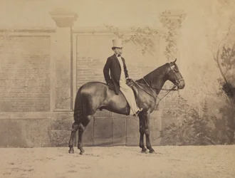 Ember lovon, c. 1860-as évek.