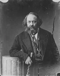 Mihail Bakunin, orosz forradalmár és az anarchizmus teoretikusa, 1863