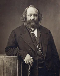 Mihail Alekszandrovics Bakunyin portréja 1814-1876, kb. 1860