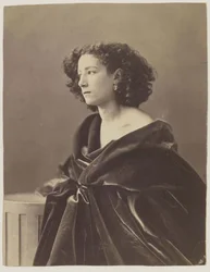 Sarah Bernhardt portréja 1844-1923, 1864.