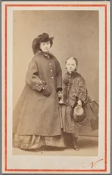 Jadwiga Garczyńska, született Pruszak (1834-1917) portréja lányával