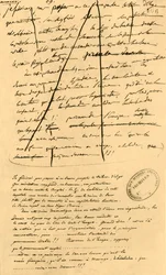 Szövegvázlat a Le Moniteur Universelben, 1801. április 16-án, 1921.