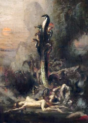 Herkules és a lernai hidra, Gustave Moreau nyomán, 1876 körül (226576. részlet)