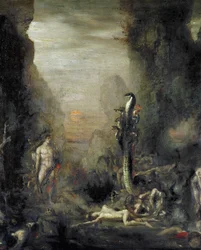Herkules és a lernai hidra, Gustave Moreau nyomán, 1876 körül