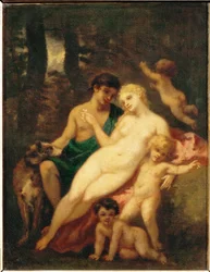 Venus és Adonis (festmény vászonra)