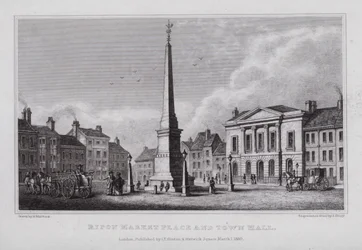 Ripon piactér és városháza (metszet)