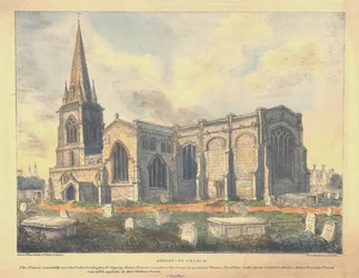 Adderbury templom, 1830.