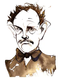 Richard Strauss német zeneszerző és karmester (1864-1949); karikatúra
