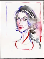 Véronique Gens, 2025 (akvarell)