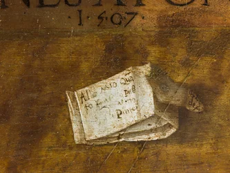 Szűz és gyermek Keresztelő Szent János és Szent Onufrius között, 1507