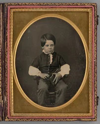 Egy ülő fiú névtelen portréja, 1853.