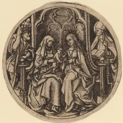 Madonna és gyermeke Szent Kristóf és Erasmus mellett