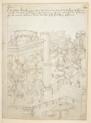 Pamut Julius E. IV, art. 6, The Beauchamp Pageants, 1483 körül (tinta pergamen)