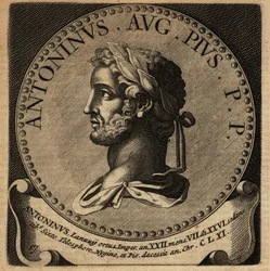 Antoninus Pius római császár portréja.