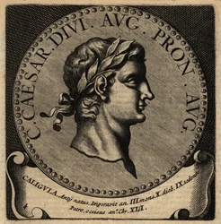 Caligula római császár portréja.