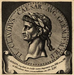 Claudius római császár portréja.