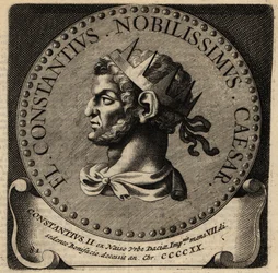 Constantius római császár portréja II.