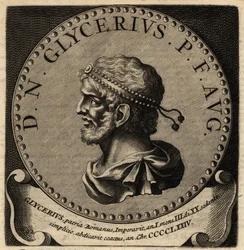 Glycerius római császár portréja.