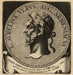 Lucius Verus római császár portréja.