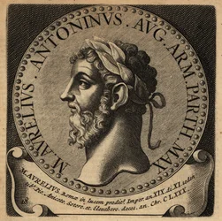 Marcus Aurelius római császár portréja.