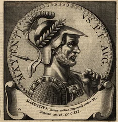 Maxentius római császár portréja.