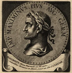 Maximinus Thrax római császár portréja.