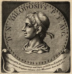 Theodosius római császár portréja II.