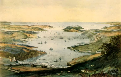 Falmouth Harbour, 1840, 1942.