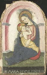 Alázatos Madonna, 1490 körül-1500 (tempera, tábla)