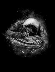 Az űrhajós elnyeli a galaxist