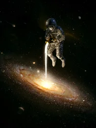 Az űrhajós eteti a Galaxist